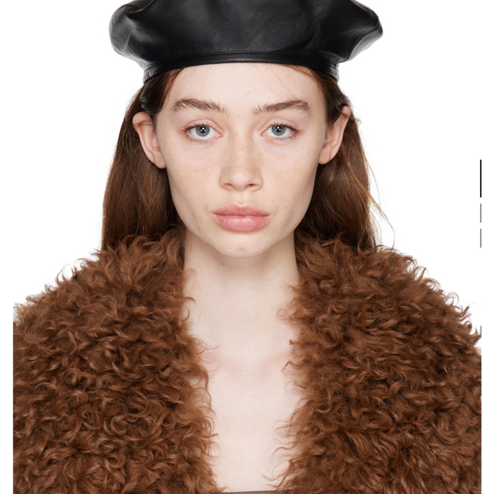 Stand Studio Black Beret Hat
